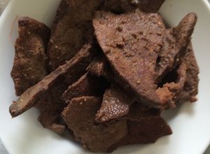 Hình của món Gan kho - món nhậu ngon mùa lạnh.