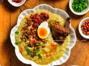 Gambar bubur ayam minyak bijan