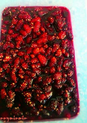 A picture of Mulberry sauce.
