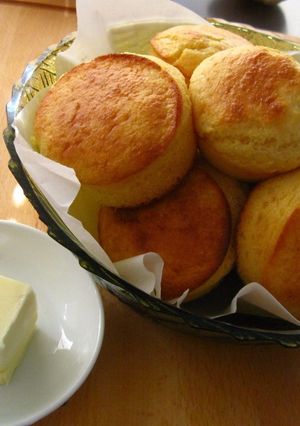 A picture of Buttermilk Corn Muffins.