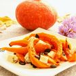 Verduras de calabaza y zanahoria asadas con queso de cabra
