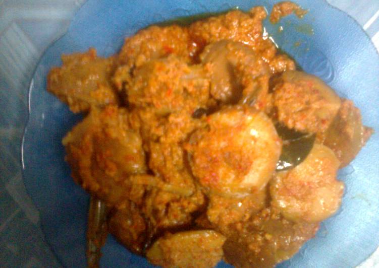Rendang jengkol bada balang