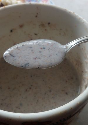Una foto de Crema de Salvado en Leche saborizada con infusión