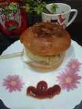 Poha Aloo Tikki Burger