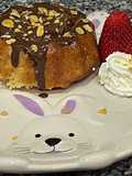 Donut relleno de fresas y chocolate con airfryer
