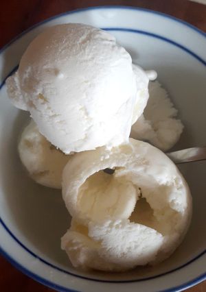 A picture of Effortless Vanilla Icecream (with finowhip).