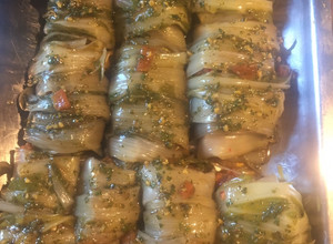 Una foto de Rollos de tallos o pencas de acelga