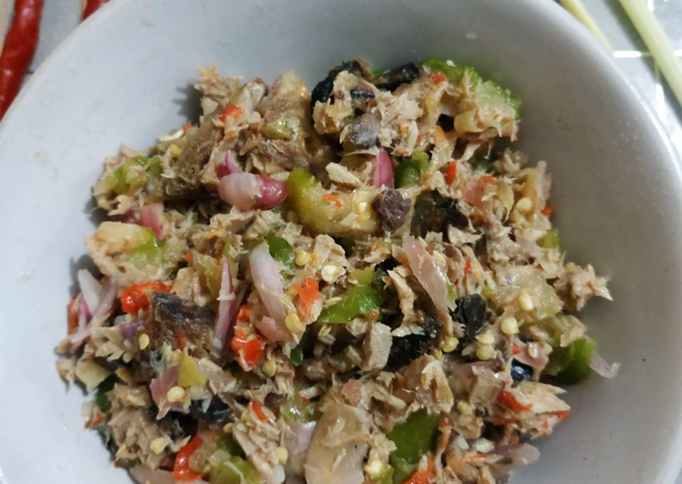 Sambal ganja khas aceh versi ikan tongkol/tuna