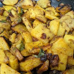 A picture of Jeera Aloo.