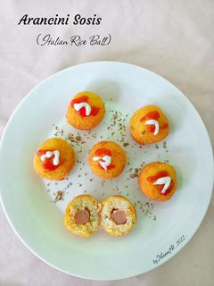 Foto resep Arancini sosis (italian rice ball)