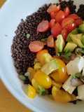 Insalata estiva di lenticchie beluga