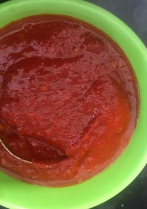 A picture of Red Chutney- Garlic Chutney.