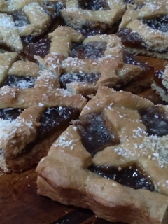Una foto de Pastafrolla de dulce de batata(con chocolate)