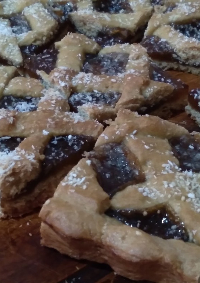 Una foto de Pastafrolla de dulce de batata(con chocolate)