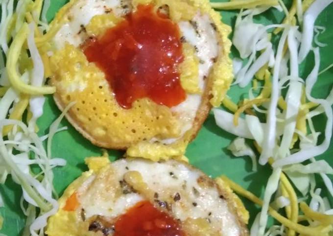 Step-by-Step Guide to Prepare Quick Egg mini dosa with Schezwan chutney