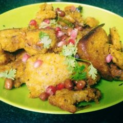 Spicy brown bread upma A picture of Spicy brown bread upma.