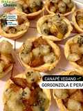Canapé de Pera e Gorgonzola Vegetal NatuCheese
