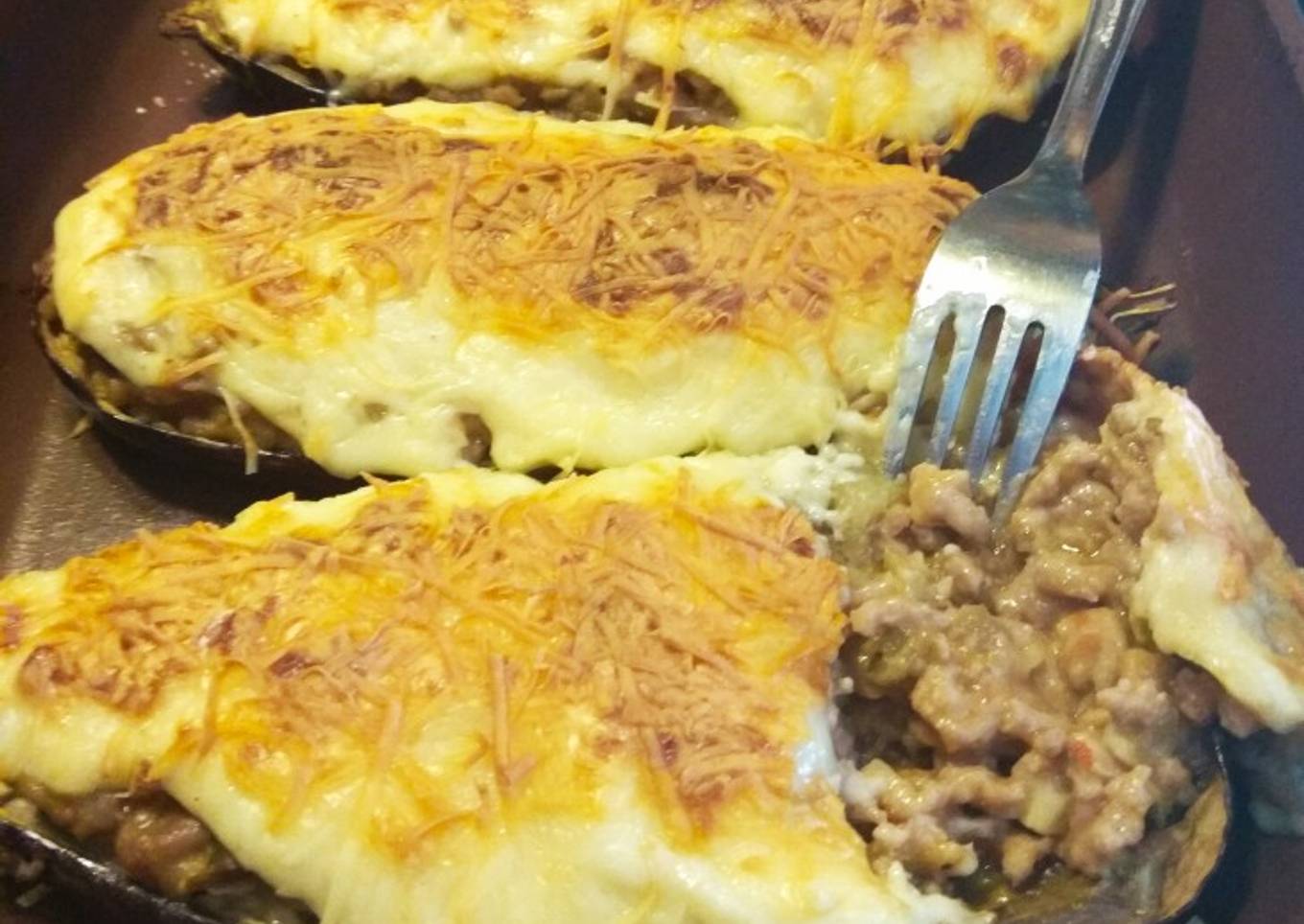 Berenjenas rellenas de carne