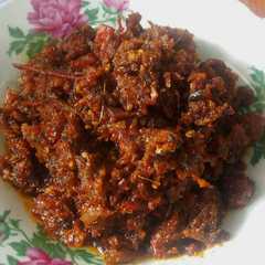 A picture of Sambal ikan Roa.