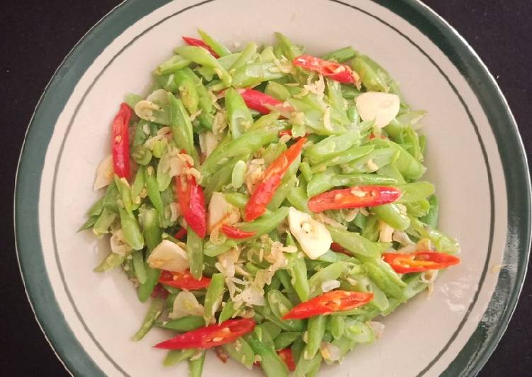 Tumis buncis rebon Non MSG