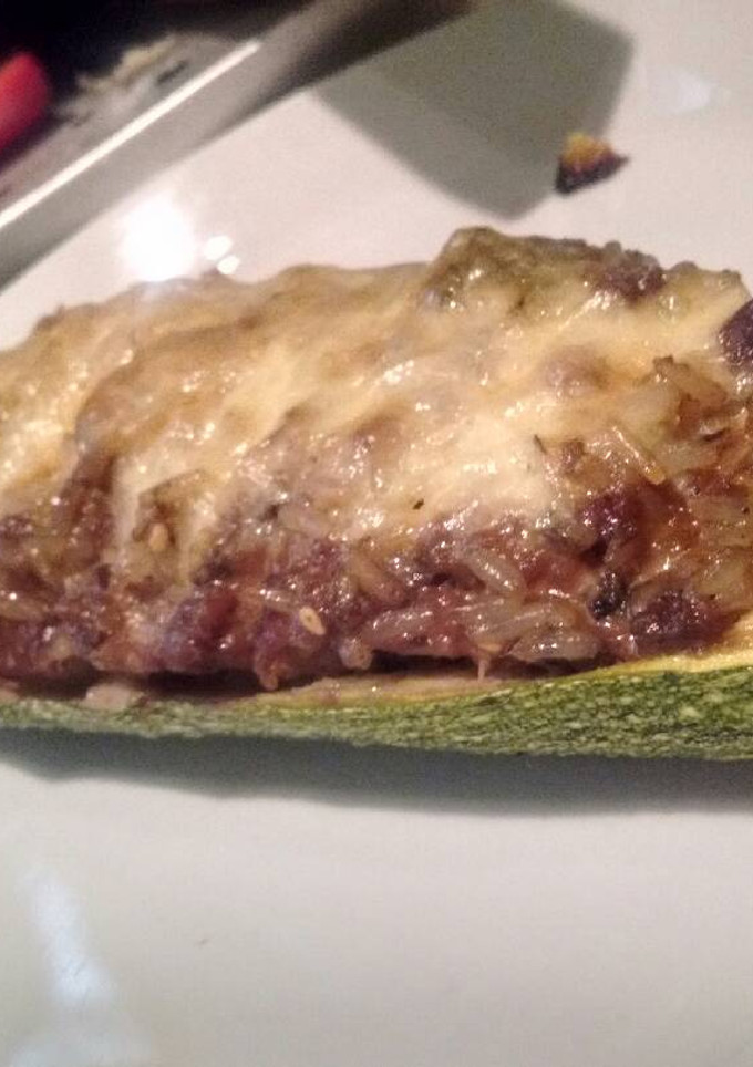 Una foto de Zucchinis rellenos