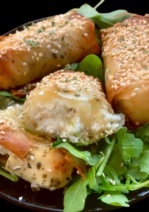 A picture of Phyllo Rolls with Feta.