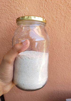 A picture of Homemade oat flour.