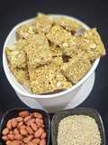 Peanut sesame chikki bites