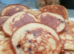 Una foto de Hot cakes de garbanzo