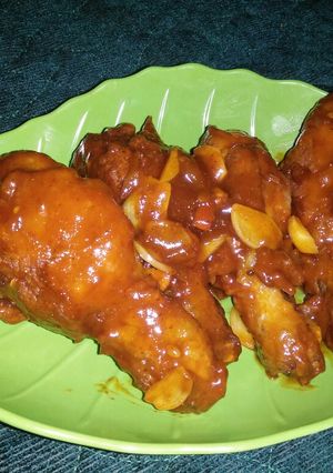 Foto resep Paha Ayam Saus Pedas
