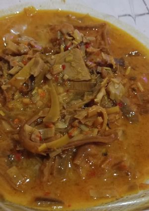 Foto resep Jantung Pisang santan Pedas