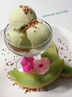 Una foto de Helado de melón elaborado con la Monsieur Cuisine Plus