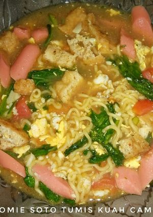 Foto resep Indomie soto tumis kuah campur ala perantau