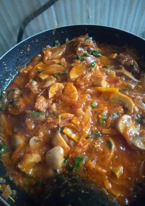 A picture of Mushroom Stew🍲🍄🍲.