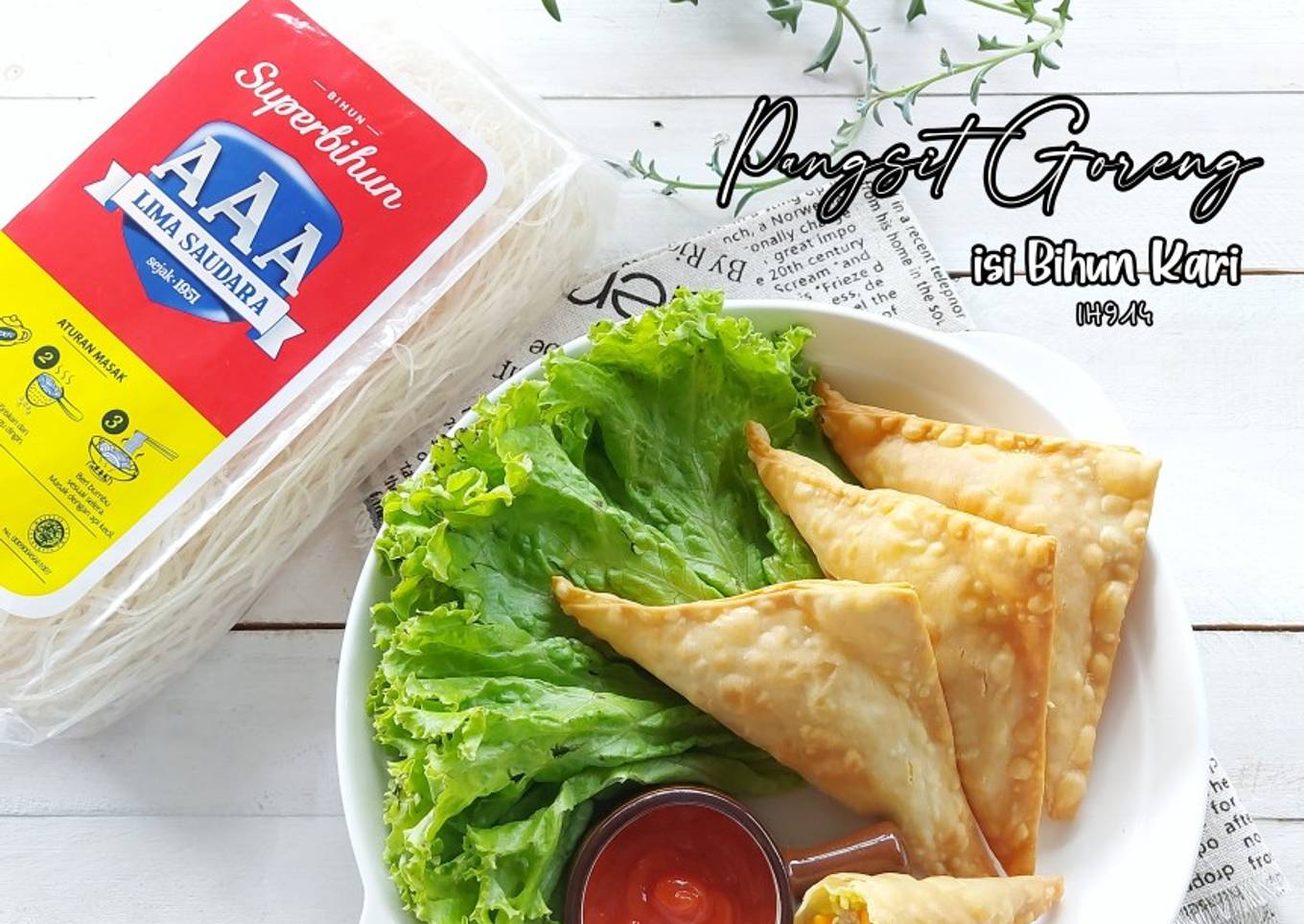 Pangsit Goreng Isi Bihun Kari