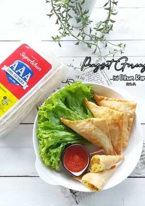Foto resep Pangsit Goreng Isi Bihun Kari