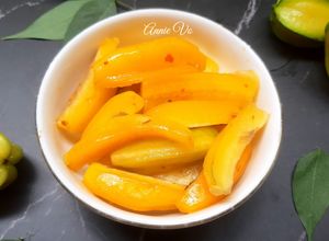 Hình của món Khế lắc muối tôm.