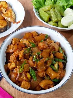Foto resep Oseng Kikil Cabe Ijo