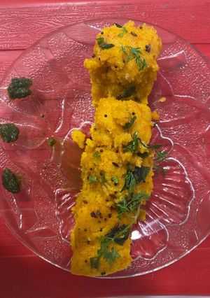 A picture of Khaman Dhokla.