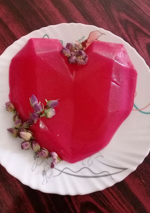عکسی از دستور ژله بستنی سورپرایز ولنتاین🩷