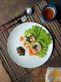 Nasi Kelor Gulung Telur