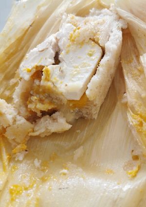 Una foto de Tamales de mango