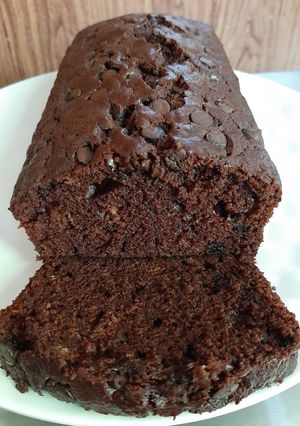 Foto resep Chocolate Banana Cake (Cake Coklat Pisang)