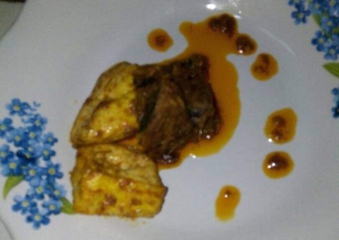 Tongkol tahu bumbu rendang