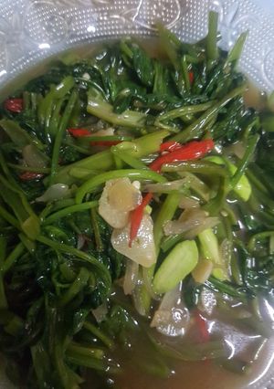 Foto resep Cah Kangkung Pete Saos Tiram
