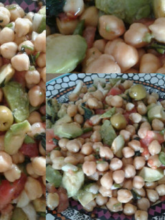 Una foto de Ensalada de garbanzos