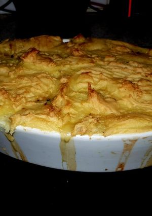 A picture of My Mixed Fish Pie with Cheesey Mash ☺.