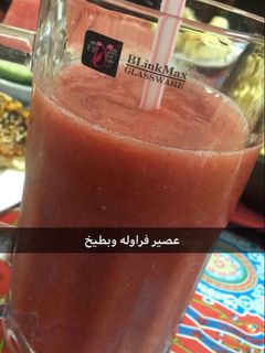 صورة لوصفة عصير فراوله وبطيخ