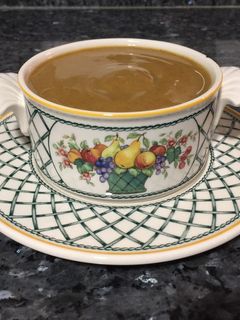 Una foto de Crema de lentejas al curry