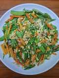 Tumis buncis kapri wortel telur
